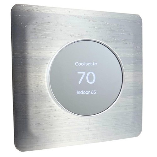 Silver sheen square wall plate - sheen,