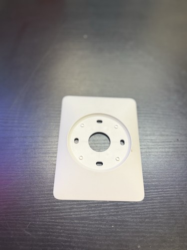 White wall trim cover plate - /,