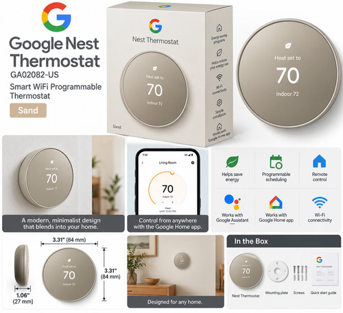 Google nest thermostat - google,